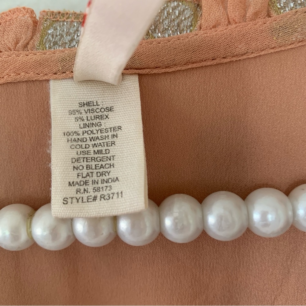 Anthropologie Raga Kenna Metallic-Dot Dress - Picture 12 of 12